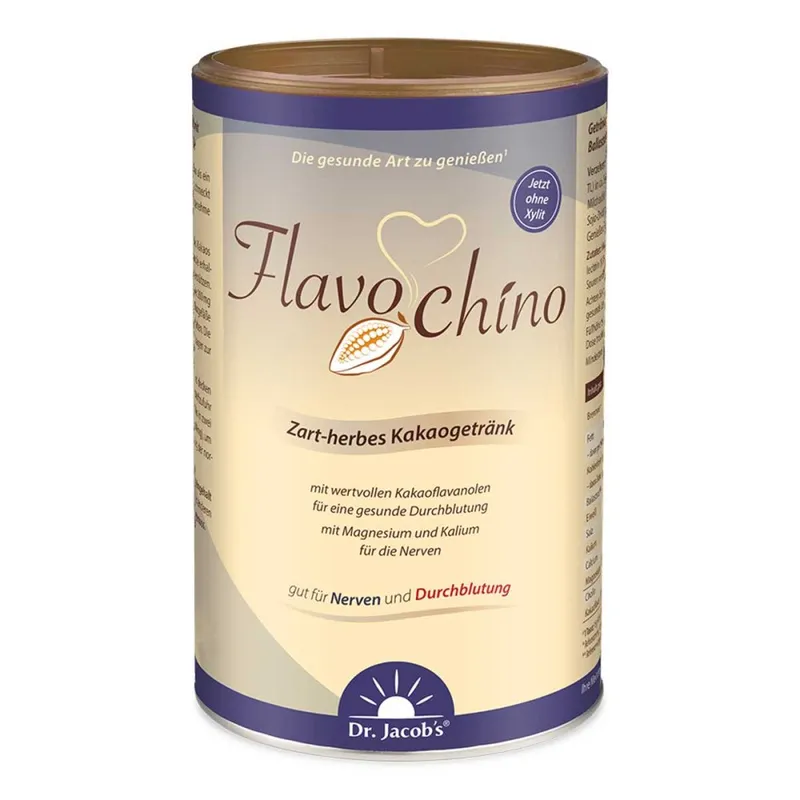 Dr. Jacob's Dr. Jacob's Flavochino zart herbes Kakao Getränk Flavanole Xylit vegan – Produktbild 1 von 1