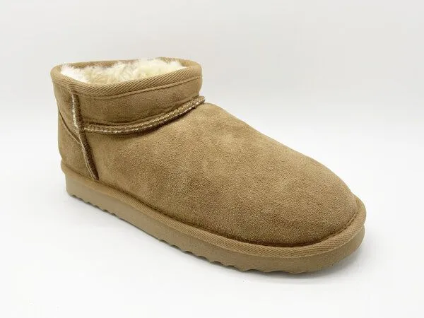 thies Stiefel aus Schaffell "thies Mega Shorty", Cashew chestnut (braun), – Produktbild 2 von 4