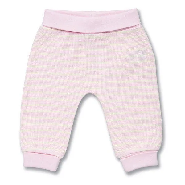Sense Organics sense-organics Babyhose, Modell SJORS, Hellrosa geringelt, – Produktbild 1 von 3