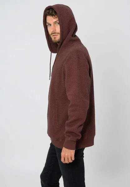 THOKKTHOKK ThokkThokk Unisex Hoodie TT1044 STRUCTURED aus Biobaumwolle, Deep mahogany, – Produktbild 4 von 4