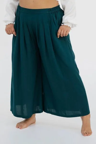 paigh paigh Culotte Einfarbig Plus Size, Tiefsee, – Produktbild 1 von 4