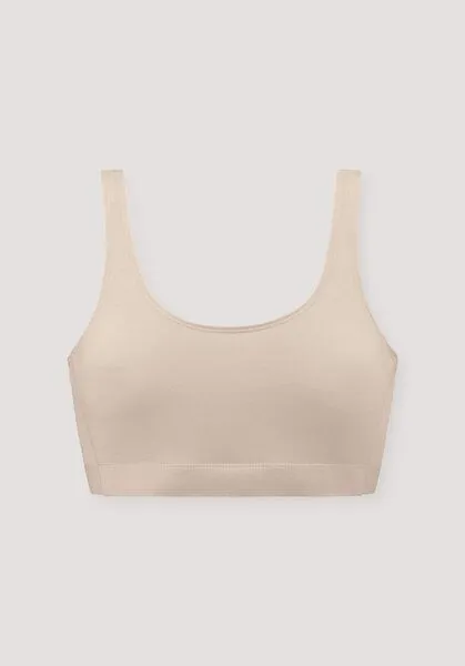 hessnatur hessnatur Bustier mit Softbund COTTON FEEL aus Bio-Baumwolle, Puder, – Produktbild 7 von 7