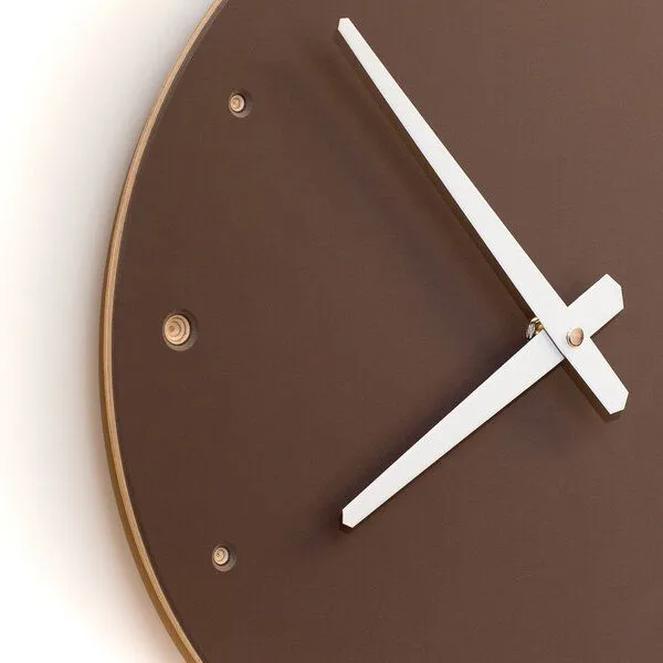 klotzaufklotz klotzaufklotz Wanduhr Linoleum, Mauve, – Produktbild 3 von 4