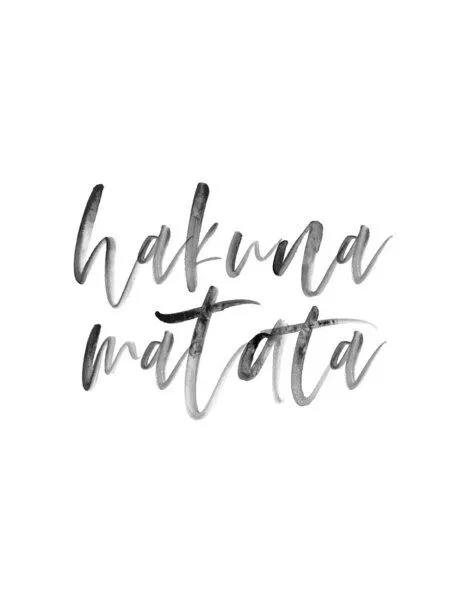 Photocircle Photocircle Poster / Leinwandbild - Hakuna Matata No5 – Produktbild 1 von 4