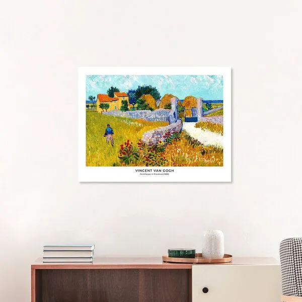 Photocircle Photocircle Poster / Leinwandbild - Vincent Van Gogh: Bauernhaus in der Provence – Produktbild 1 von 4