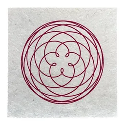 Veskor Cassiopeia Veskor Cassiopeia ROSE OF VENUS Linoldruck | 22 × 22 cm | Hot-Pink auf erdigem Altweiß – Produktbild 1 von 1
