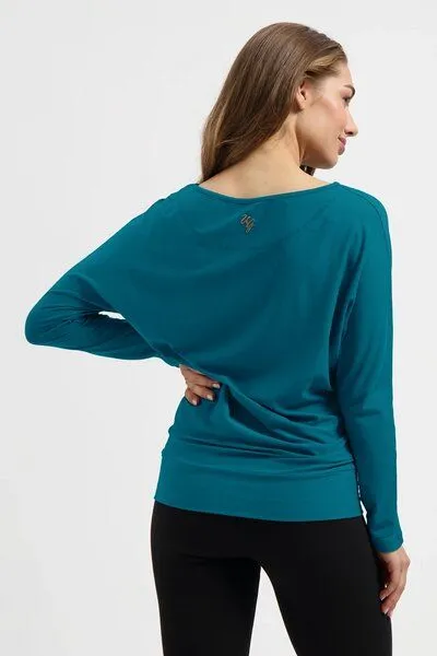 Urban Goddess Urban Goddess Budhi Yoga Langarm Shirt, Riverstone (petrolblau), – Produktbild 2 von 4