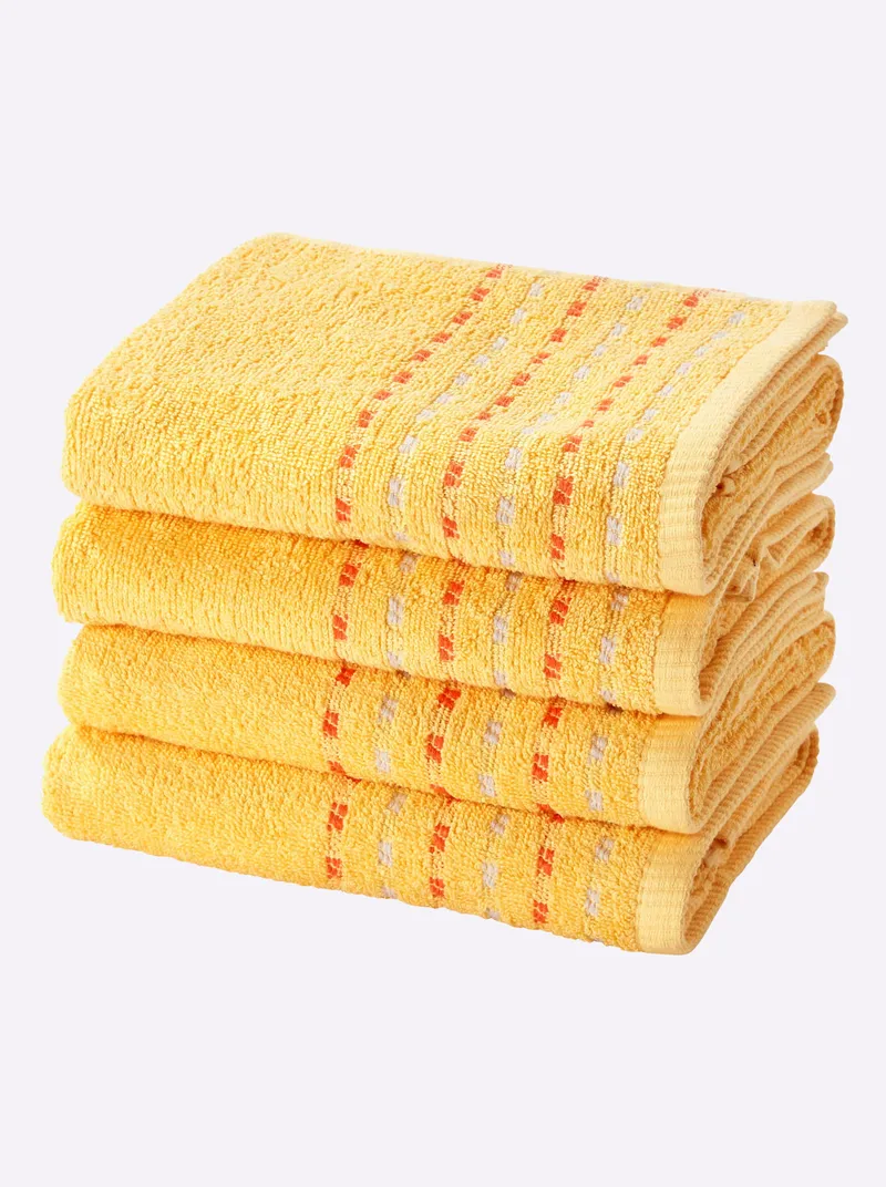 wäschepur Handtuch gelb, Gelb, – Produktbild 1 von 3