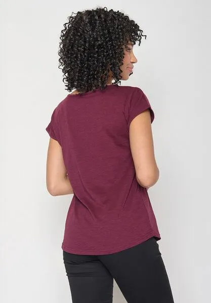 GreenBomb GREENBOMB Animal Koernerfreund Cool - Sportliches T-Shirt aus Bio-Baumwolle / hochwertiger Print / GOTS / Fair & Vegan, Rot (samtener regen), – Produktbild 3 von 4