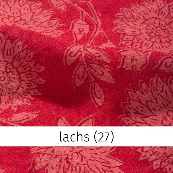 Heidekönigin Heidekönigin Leinenkleid kurzarm, Rot (lachs), – Produktbild 1 von 3
