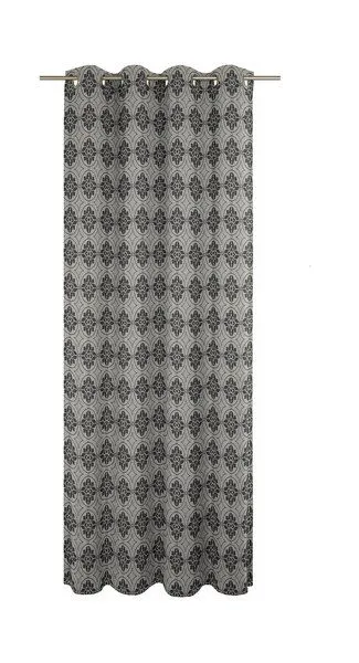 Nature by Adam Nature by Adam Vorhang aus 100% Bio-Baumwolle - Made in Germany - Romantic Puligny, Schwarz, – Produktbild 2 von 7
