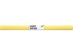 folia folia Krepppapier-Rollen, 50 cm x 2 m, 10 Rollen, hellgelb – Produktbild 1 von 1