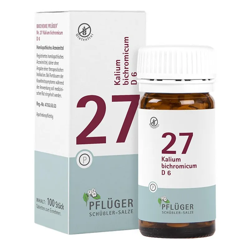 Biochemie Pflüger Schüßler-Salze Biochemie Pflüger 27 Kalium bichromic.D 6 Tbl. – Produktbild 2 von 2