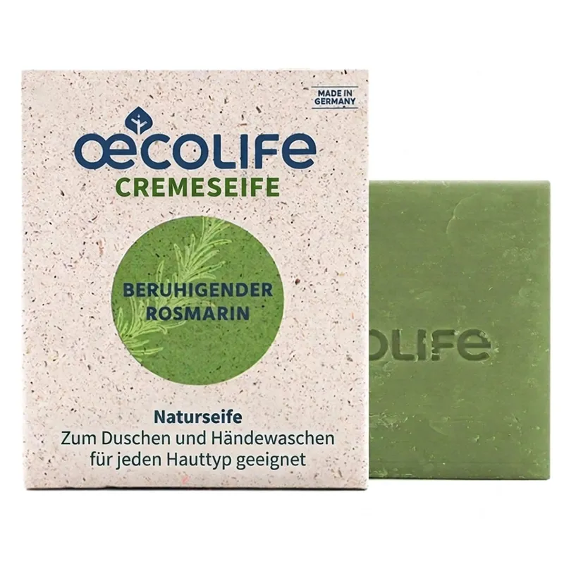 oecolife Feste Naturseife beruhigender Rosmarin – Produktbild 1 von 1