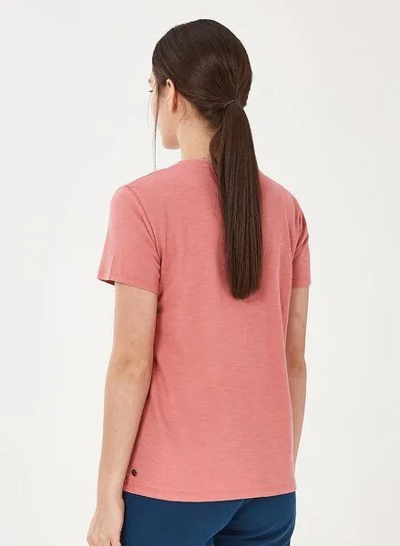 ORGANICATION ORGANICATION T-Shirt aus Bio-Baumwolle mit Text-Print, Dusty rose, – Produktbild 4 von 4