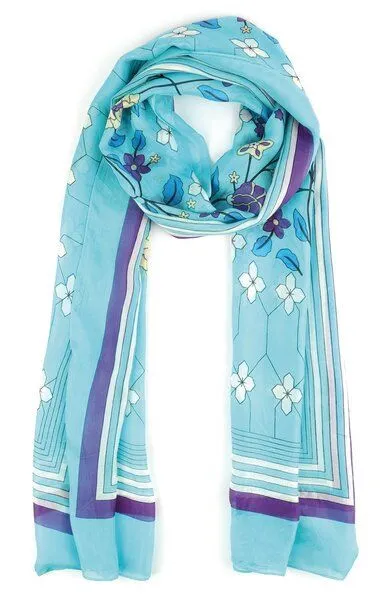 El Puente El Puente Schal "Blumenranke", Rosa, – Produktbild 1 von 1