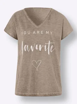 heine Print-Shirt beige – Produktbild 1 von 1