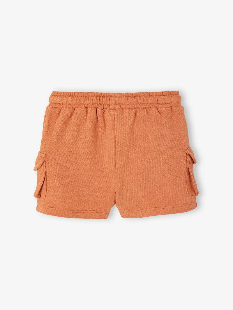 Vertbaudet Baby Cargo-Shorts aus Sweatware, Hellbraun, – Produktbild 4 von 4
