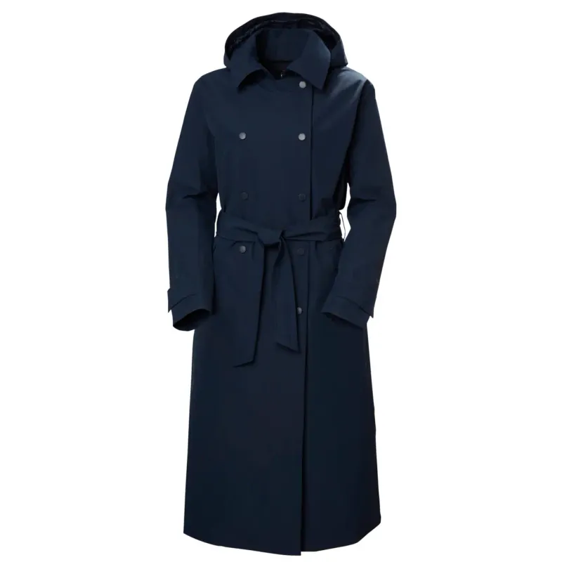Helly Hansen Lange Jacke Damen Helly Hansen Avenue Trench, Blau, – Produktbild 1 von 1