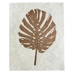 Veskor Cassiopeia Veskor Cassiopeia MONSTERA DELICIOSA Botanischer Linoldruck | 40 x 50 cm | Kupfer auf Naturweiß – Produktbild 1 von 1