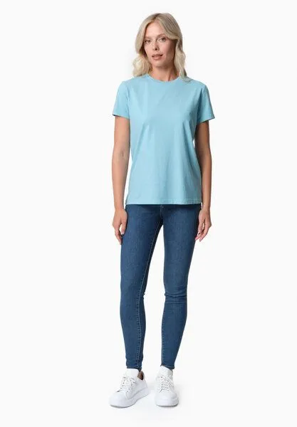ORGANICATION ORGANICATION TENNUR | Basic T-Shirt aus Bio-Baumwolle, Retro blue, – Produktbild 2 von 4