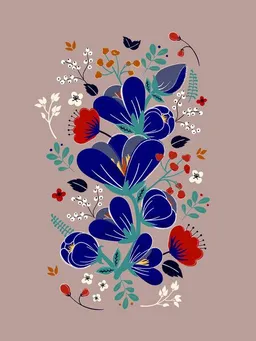 Photocircle Photocircle Poster / Leinwandbild - Folk Spring Flowers blooms – Produktbild 1 von 1