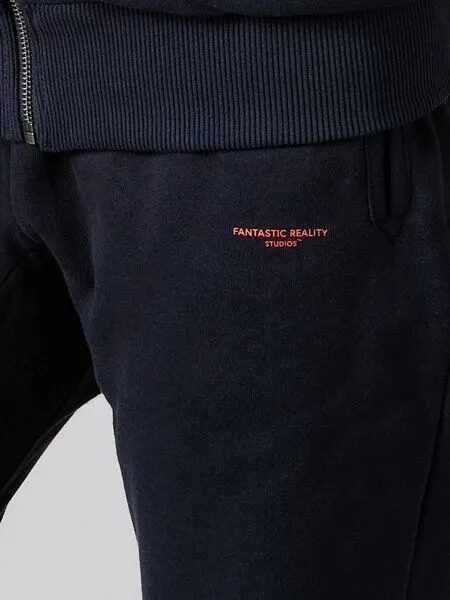 FANTASTIC REALITY STUDIOS Fantastic Reality Studios Logo Sweatpants – Bio-Baumwolle, Unisex, Blau, – Produktbild 3 von 4