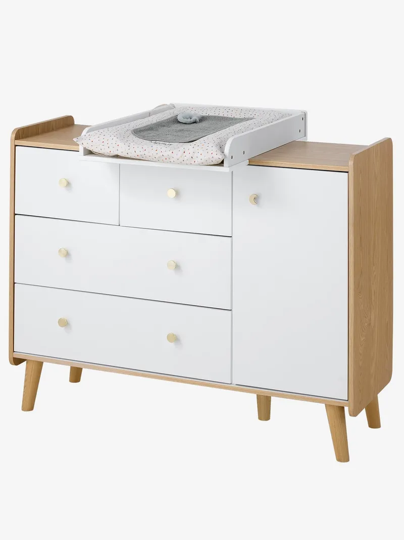 Vertbaudet Kommode MOONLIGHT Tiefe 42cm Kinderzimmer, Weiß, – Produktbild 4 von 4