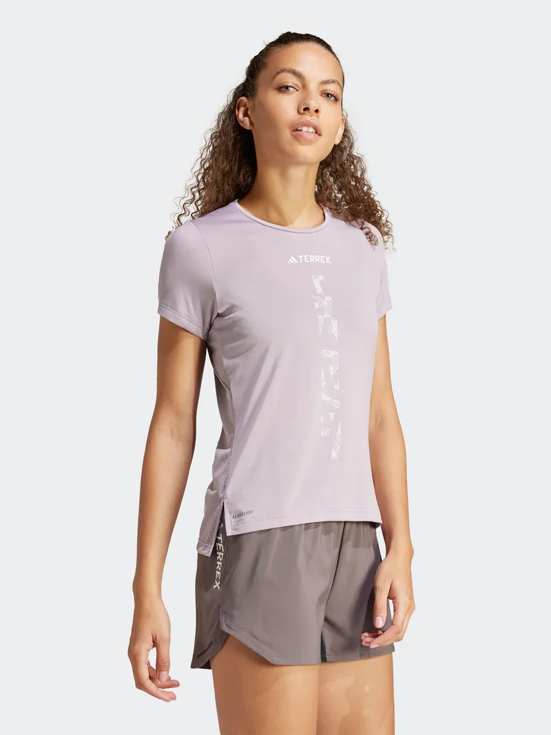 adidas Terrex adidas Terrex Agravic Trail-Running Tee, Prelove fig, – Produktbild 2 von 2