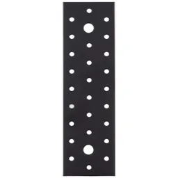 Alberts ALBERTS Lochplatte, verzinkt, schwarz, LxB 200x60 mm – Produktbild 1 von 1