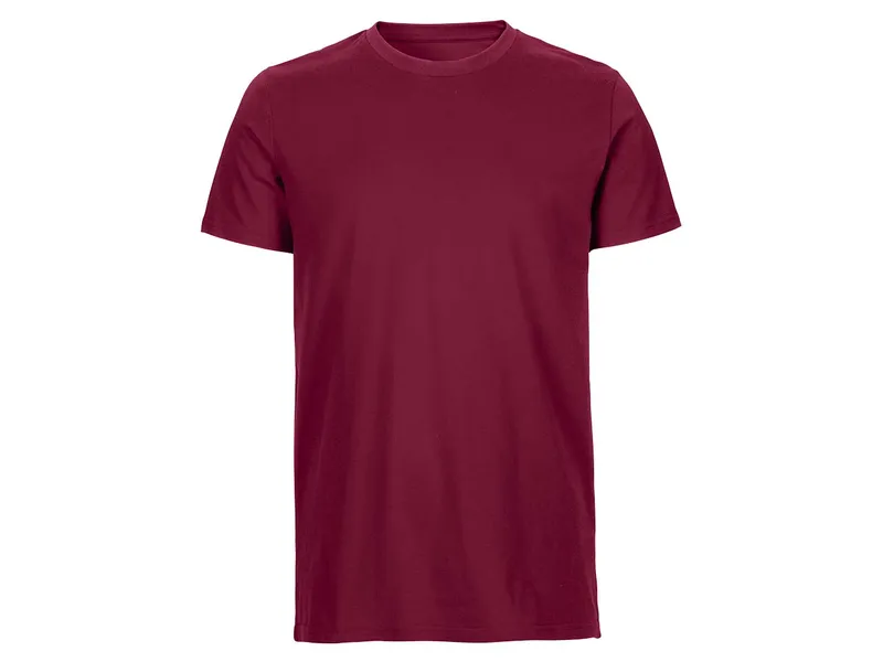Neutral Neutral Bio-Herren-T-Shirt mit Rundhalsausschnitt bordeaux, Gr. M – Produktbild 2 von 2
