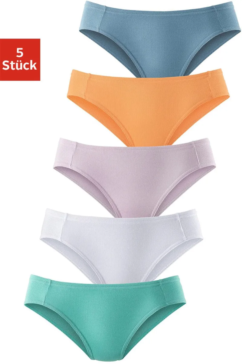 petite fleur by Lascana Bikinislip mint, weiß, flieder, apricot, hellblau, Mint, weiß, flieder, apricot, hellblau, – Produktbild 3 von 3