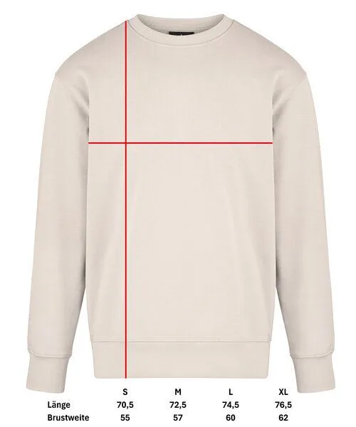 COREBASE Corebase Sweatshirt 100% Baumwolle 450 GSM, Storm, – Produktbild 1 von 3