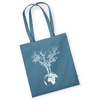 Life Tree Life-Tree Tasche aus Biobaumwolle Fairwear "Weltenbaum" für in Grün/Blau/Weiß/Rot, Blau, – Produktbild 1 von 1