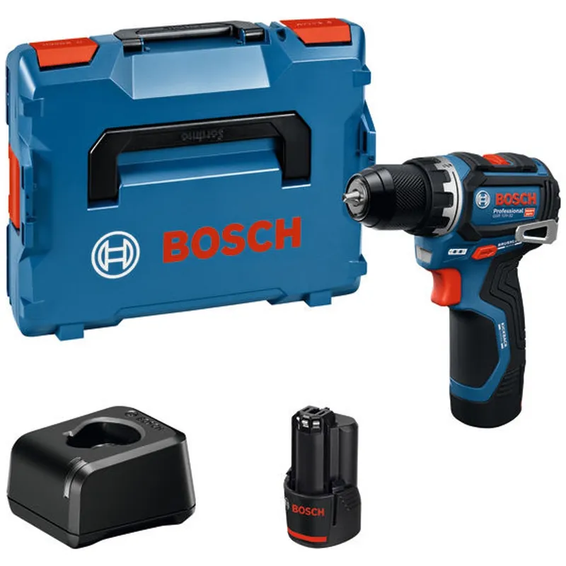 Bosch Professional Bosch Professional Bosch Akku-Bohrschrauber GSR 12V-32, incl. 2x Akku GBA 2 Ah, Ladegerät, L-BOXX – Produktbild 1 von 1