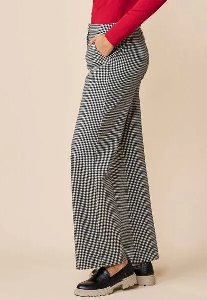 LANA Organic LANA Organic Hose, Modell Susana, Chloe schwarz - ecru, – Produktbild 3 von 4