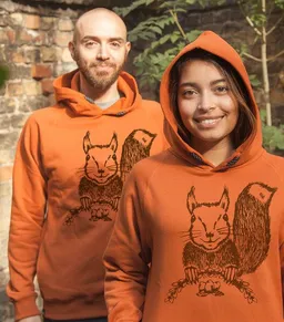 päfjes päfjes Ella Eichhorn / Squirrel - Fair gehandelt - Unisex Bio Hoodie / Kapuzenpulli – Produktbild 1 von 1