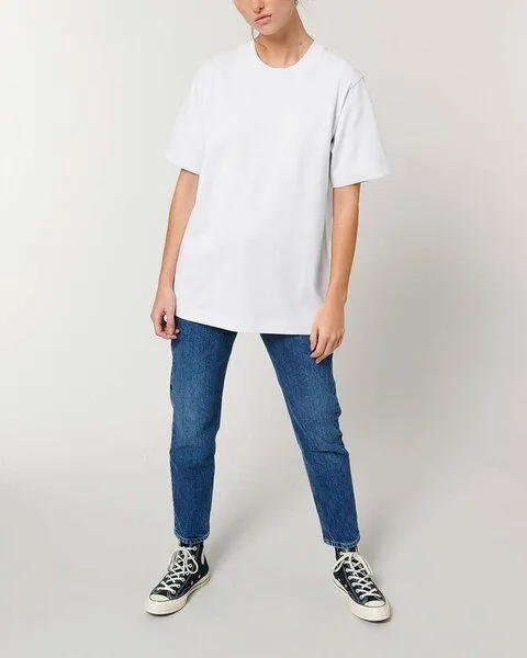 YTWOO YTWOO Sehr dickes Unisex T-Shirt | 240 g/qm | Top Premium Bio-Baumwolle, Weiß, – Produktbild 2 von 4