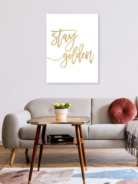 Photocircle Photocircle Poster / Leinwandbild - Stay Golden – Produktbild 2 von 4
