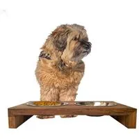 NATUREHOME NATUREHOME Design Hundebar aus Holz, Buche, Eiche oder Nussbaum 50x30x8 cm – Produktbild 1 von 1