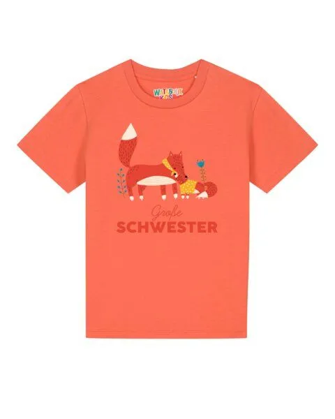 watabout.kids watabout.kids T-Shirt Kinder Fuchs Große Schwester, Fiesta, – Produktbild 1 von 2
