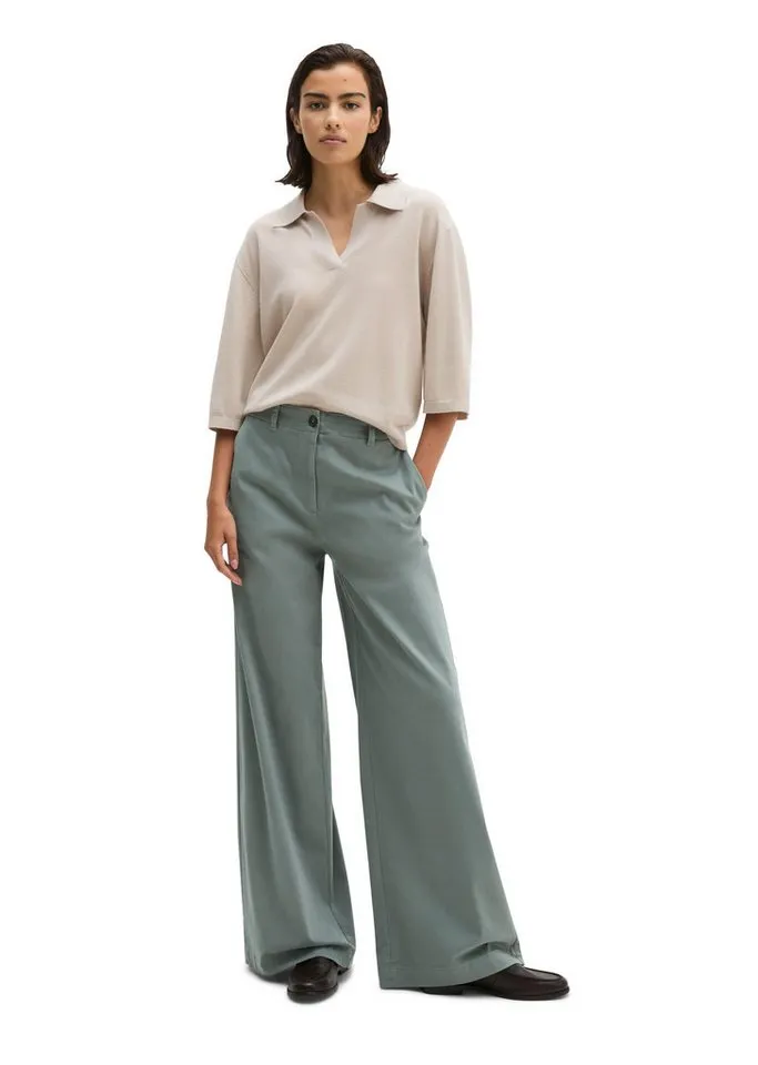 Marc O'Polo Marc O'Polo Chinohose aus Organic Cotton-Satin-Stretch, Grau, – Produktbild 5 von 5