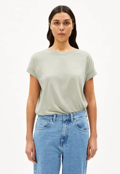 ARMEDANGELS ARMEDANGELS IDAARA Damen T-Shirt aus Bio-Baumwolle, Seagreen, – Produktbild 1 von 4