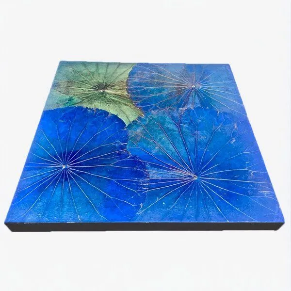 Der Lindwurm Der Lindwurm Lotuswandbild ca. 48x 48cm, Blau, – Produktbild 2 von 3