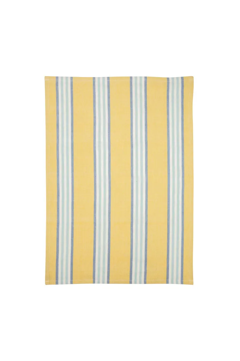 Tranquillo Geschirrtuch STRIPES 2er Set (Bio-Baumwolle) - blau – Produktbild 1 von 3