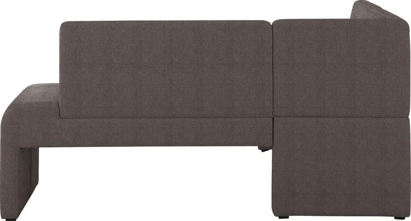 Home affaire Eckbank Bologna, in 2 Größen (langer Schenkel 180 oder 200 cm), verschiedene Qualitäten, Braun, – Produktbild 4 von 5