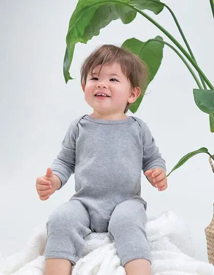 Babybugz Babybugz Baby Langarm Strampelanzug Jumpsuite Vegan, Dusty blue, – Produktbild 3 von 3