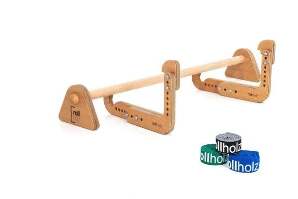 rollholz rollholz Klimmzugstange aus Holz für jeden Türrahmen – Produktbild 7 von 7