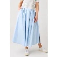 KnowledgeCotton Apparel KnowledgeCotton Apparel Damen vegan Rock Satin Plissee Skyway Blau, Hellblau, – Produktbild 1 von 1