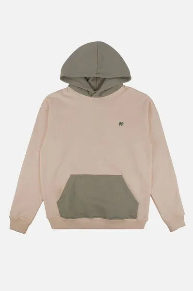 Trendsplant Trendsplant Color Block Hoodie Pale Glow, Beige, – Produktbild 2 von 4